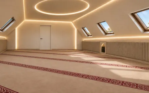 Visualisierung Gebetsraum 3 im Dachgeschoss